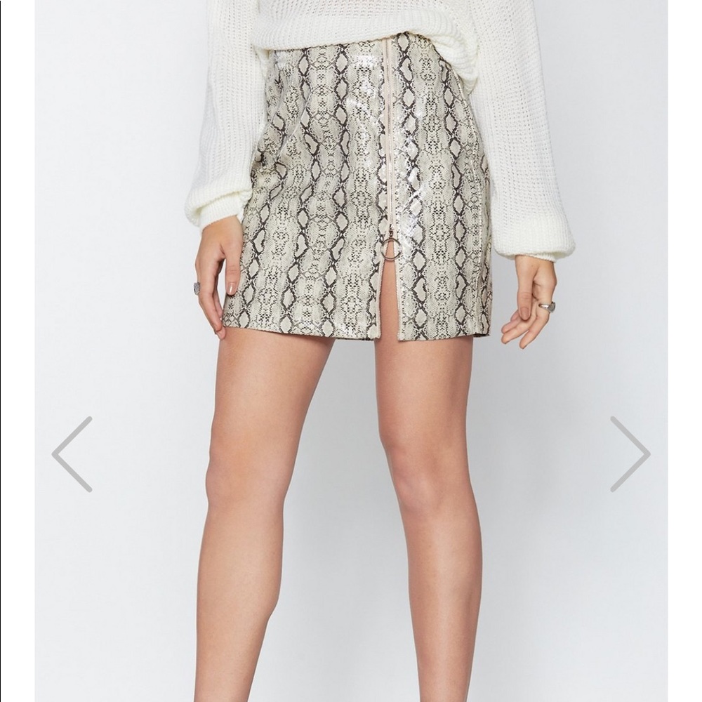 Snake skin skirt